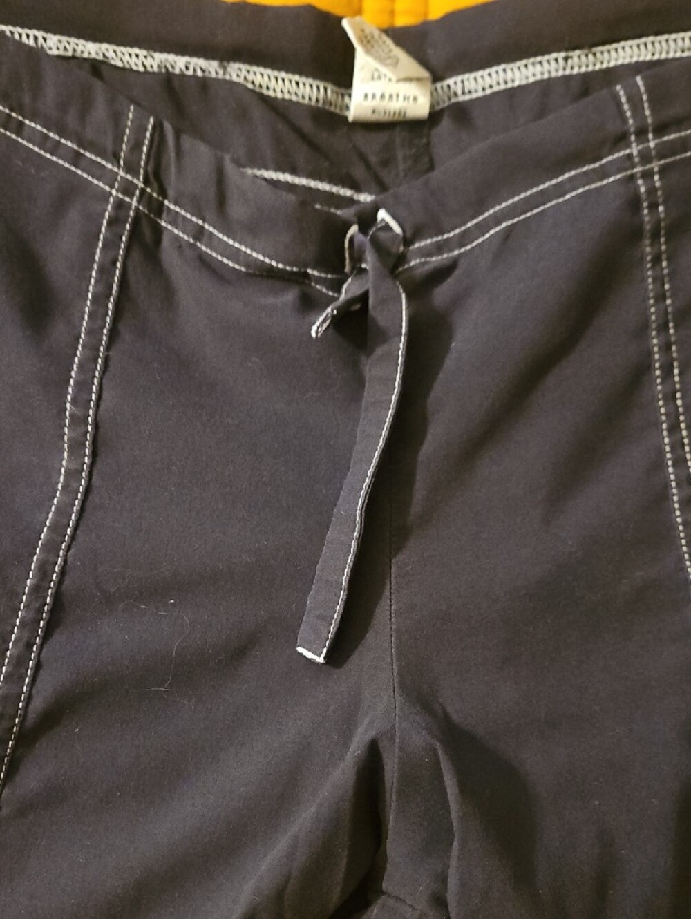 Prana Navy Cropped Pants with White Contrast Stitching - Picture 3 of 7